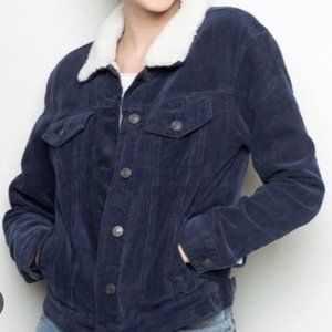 Brandy Melville navy corduroy jacket
